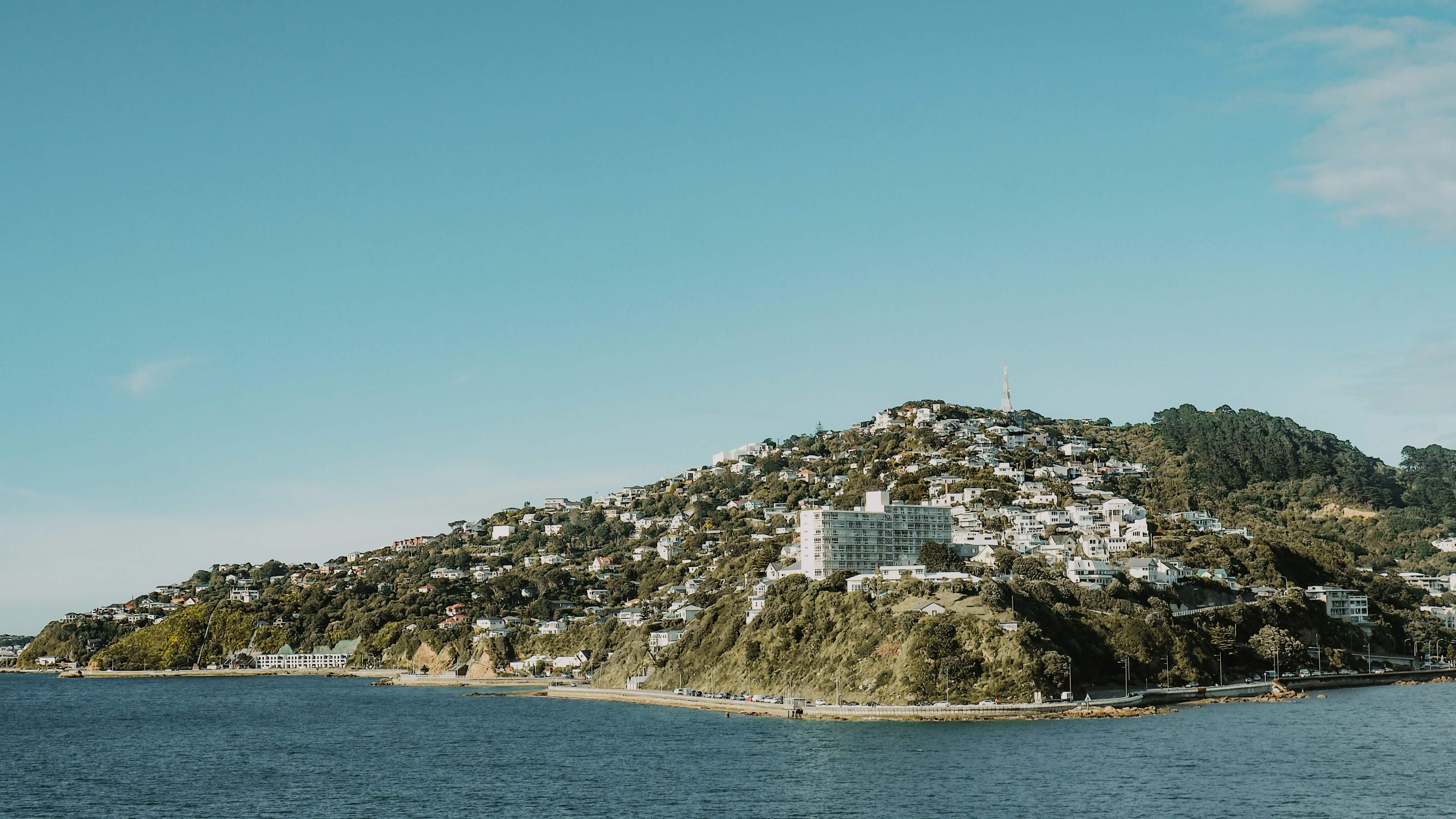 A shot of Wellington from the water